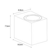 Applique-murale-extérieure-moderne-marron-rouille-en-plastique---Baleno