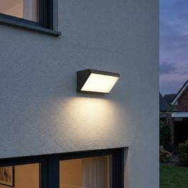 Moderna spoljna zidna lampa tamno sive boje uklj. LED IP65 sa senzorom pokreta - Marek