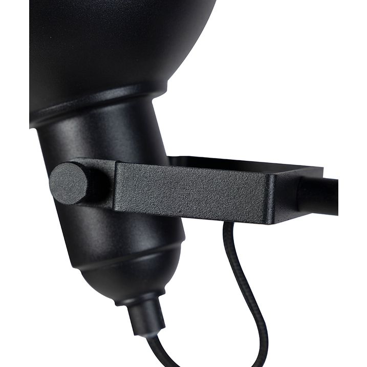 Smart vloerlamp zwart met goud 3-lichts incl. 3 wifi P45- Tommy