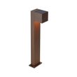 Lámpara-de-exterior-marrón-óxido-de-65-cm-con-LED-IP64,-luz-tenue-y-solar---Charlene