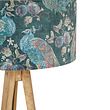 Трипод-винтидж-дърво-с-абажур-павлин-зелен-50-см---Tripod-Classic