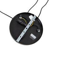 Lampă-pendantă-de-design-neagră-cu-sticlă-fumurie-3-lumini---Dome