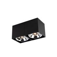 Spotlight-de-design-negru-dreptunghiular-cu-2-lumini---Box