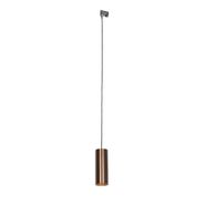 Candeeiro-suspenso-de-design-em-bronze-escuro-com-adaptador-de-calha-trifásico---Tubo-trifásico