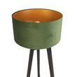 Podna-lampa-tronožac-crna-sa-zelenom-lampom-i-zlatom-50-cm---Puros