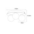 Moderne-badkamer-plafondlamp-messing-3-lichts---Cederic