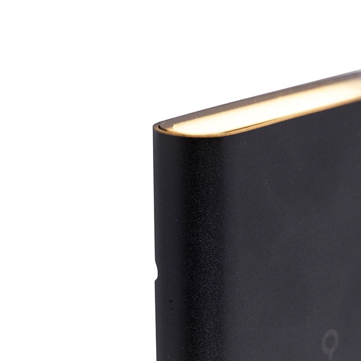 Модерна външна стенна лампа черна 11,5 см с LED IP65 - Batt