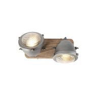 Foco-inteligente-industrial-cinzento-com-madeira-incl.-2-WiFi-GU10---Emado