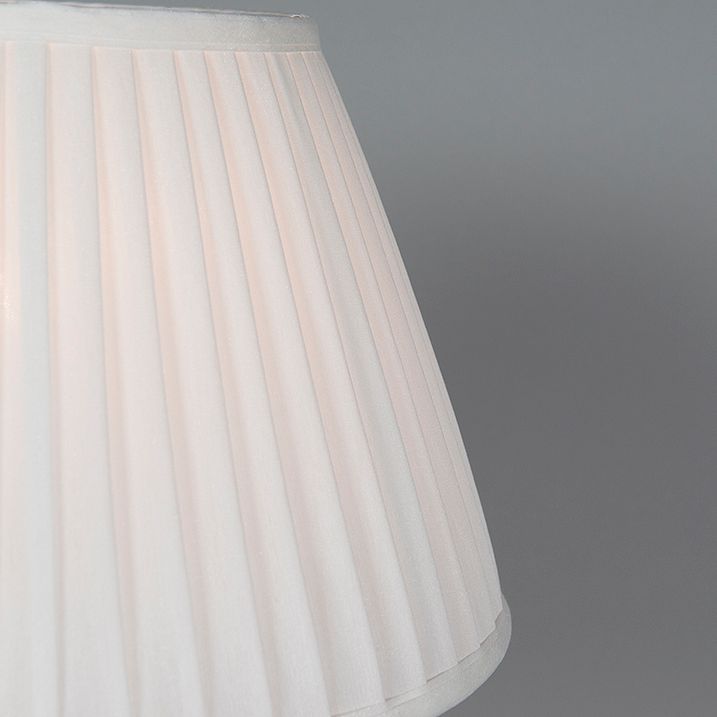 Candeeiro de mesa retro em latão com abajur plissado creme 35 cm - Kaso