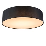 Plafonnier-noir-40-cm-avec-LED-intégrée---Drum-LED