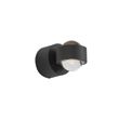 Dizajnové-nástenné-svietidlo-čierne-vrátane-LED-IP44---Lens