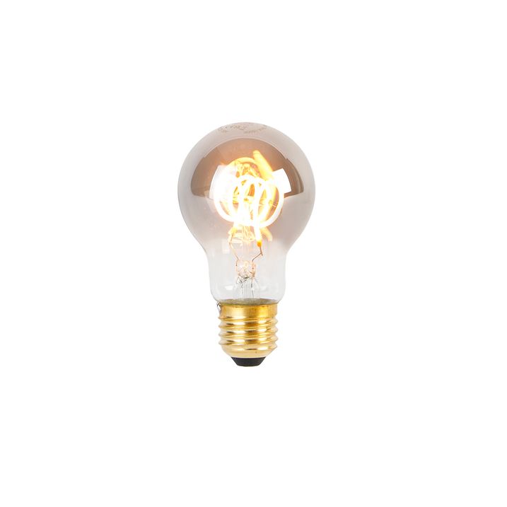 E27 LED spiraal lamp A60 smoke 4W 120 lm 1800K