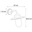 Inteligentná-rustikálna-nástenná-lampa-antracit-IP44-vrátane-wifi-E27---Kansas