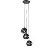Suspension-industrielle-noire-ronde-3-lumières---Bobby