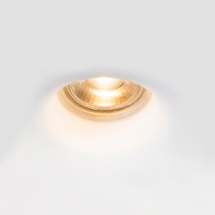 Spot encastré blanc rond 12 cm - Gypsy Stucco