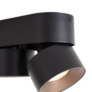Modern-Surface-Spotlight-Black-GU10-50mm-2-Light-Tiltable---Echo