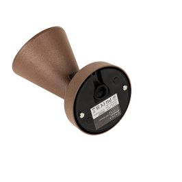 Moderna-āra-sienas-lampa-rūsas-brūnā-krāsā-IP44-regulējama---Ciara