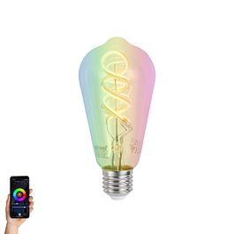 Smart E27 Dimmbare LED-Glühbirnen ST64 Klar RGBW 4W 250lm 2700K