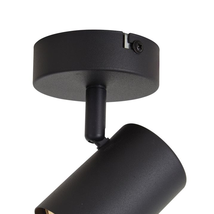 Foco de techo moderno negro orientable - Jeana