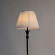 Golvlampa-svart-med-plisserad-skärm-vit-45-cm---Classico