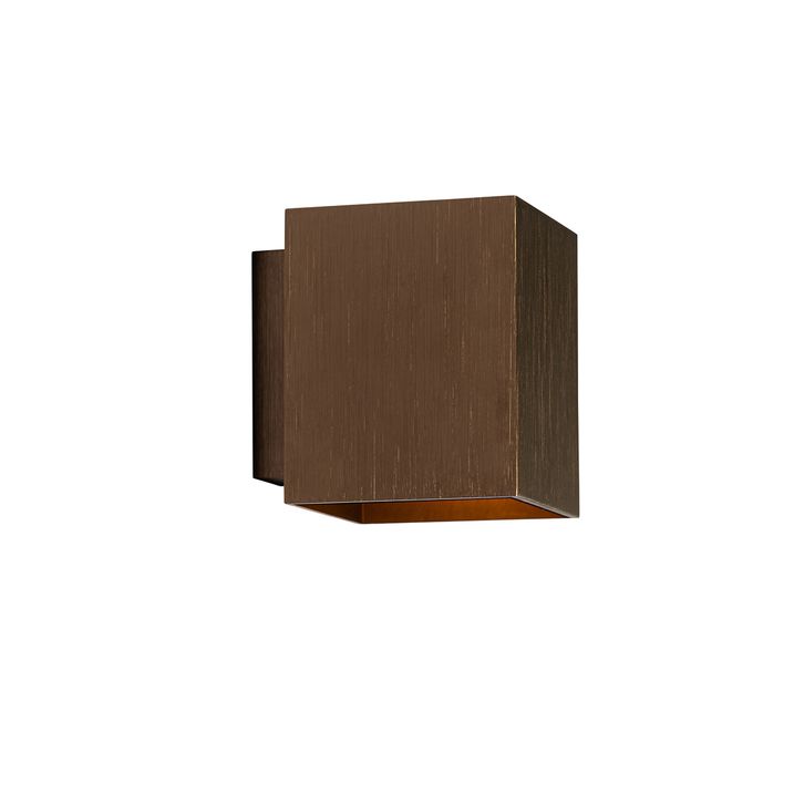 Applique murale moderne bronze foncé carrée - Sola