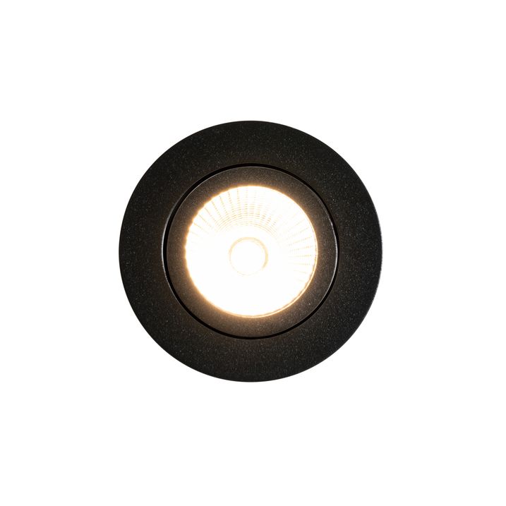 Infälld spotlight svart 6,8 cm inkl. LED 545 lm dimbar IP65 - Gaius