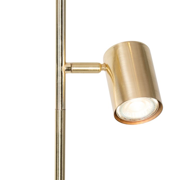 Moderne gulvlampe messing 3-lys - Jeana