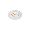 Spot encastrable moderne blanc rotatif et inclinable IP44 - Chuck