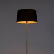 Gulvlampe-gull/messing-med-svart-linjskjerm-45-cm---Parte