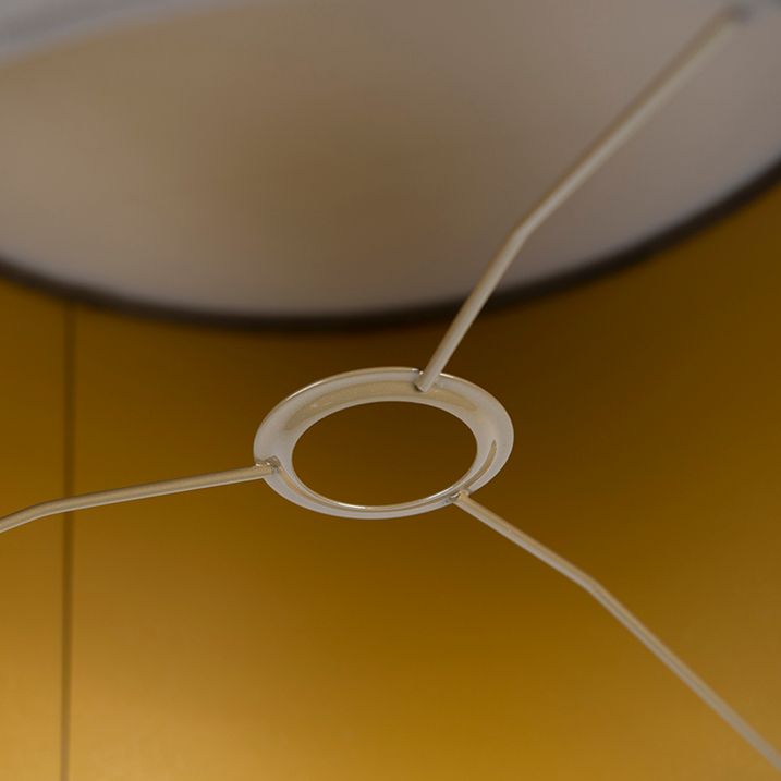 Velour Lampshade Taupe 35/35/20 with Gold Interior