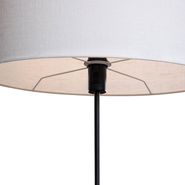 Podna-svjetiljka-crna-s-ovalnom-platnenom-abažurom-bijele-boje-50-cm---Parte