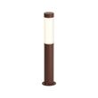 Moderne-Aussen-Pollerleuchte-rostbraun-mit-geriffeltem-Glas-60cm-inkl.-LED-IP54---Ribba