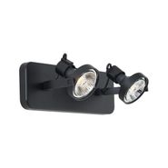 Design-Ceiling-Spotlight-Black-GU10-70mm-2-Lights-Adjustable---Vo