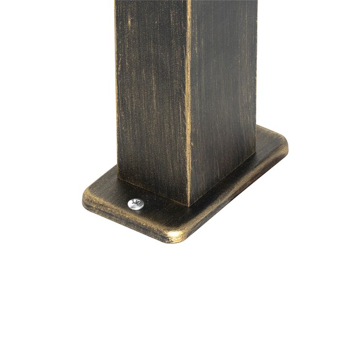 Lampadaire d'extérieur industriel or antique 35 cm IP44 - Baleno