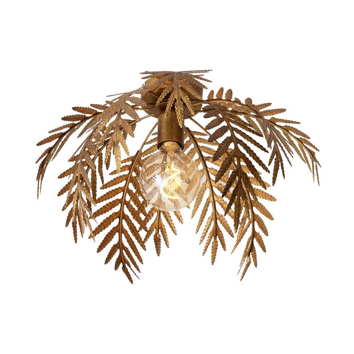Plafonieră vintage aurie rotundă de 45 cm - Botanica