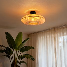 Orientaalne laelamp bambusest 40 cm - Ostrava