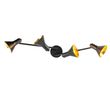 Moderner-Strahler-schwarz-mit-Gold-4-Licht---Magno