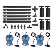 Modern-Black-Track-System-with-4-Spotlights-and-3-Blue-Pendant-Lights-1-Phase---Iconic-Bell-Jeana-Luxe