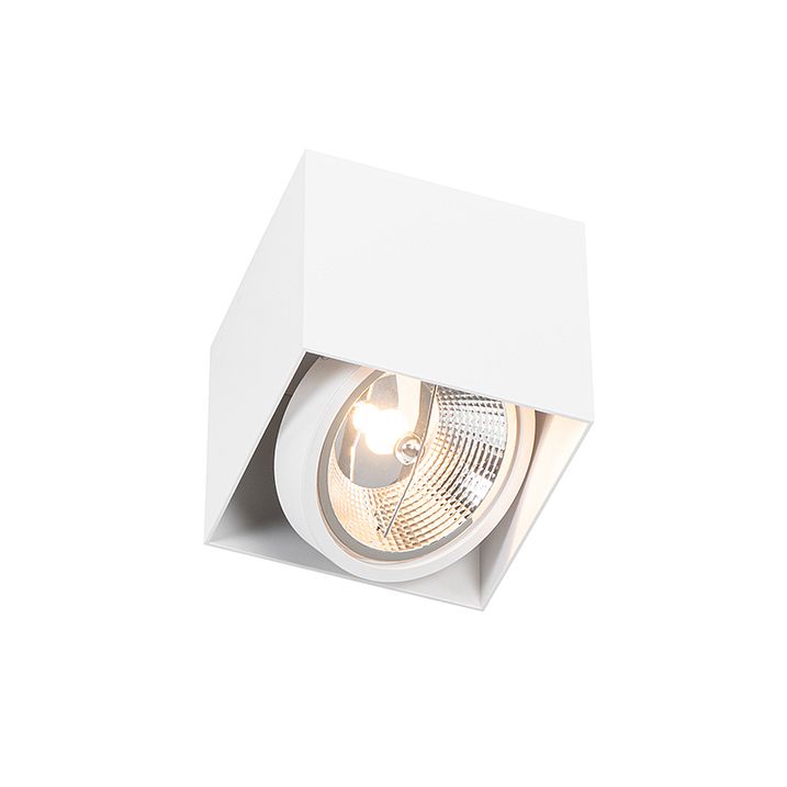 Tasarım Yüzeye Monte Spot Beyaz Kare GU10 111mm - Box
