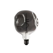 E27-Dimmbare-LED-Glühbirne-Spiralfilament-G125-Spiegel-Silber-4W-75-lm-1800K