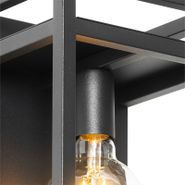 Raflı-endüstriyel-duvar-lambası-siyah---Cage-Rack