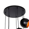 Hanglamp-zwart-met-gouden-binnenkant-7-lichts---Crooked-Cluster