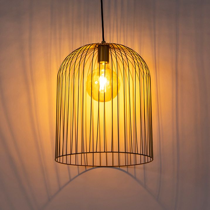 Dizajnerska viseća lampa zlatna - Wire Knock