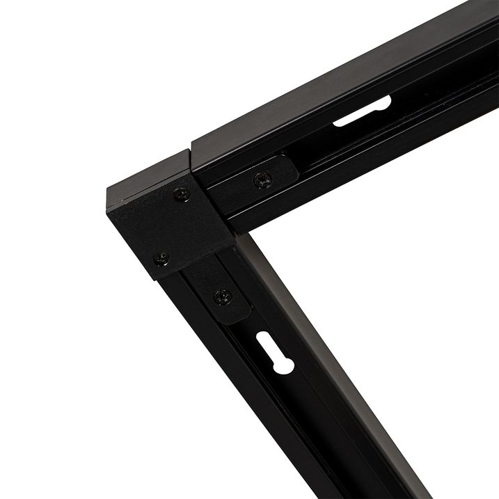 Viedā sliežu apgaismojuma sistēma ar 5 prožektoriem melnā un zelta krāsā 1-fāze, iekļ. 5 Wifi GU10 50mm - Iconic Jeana