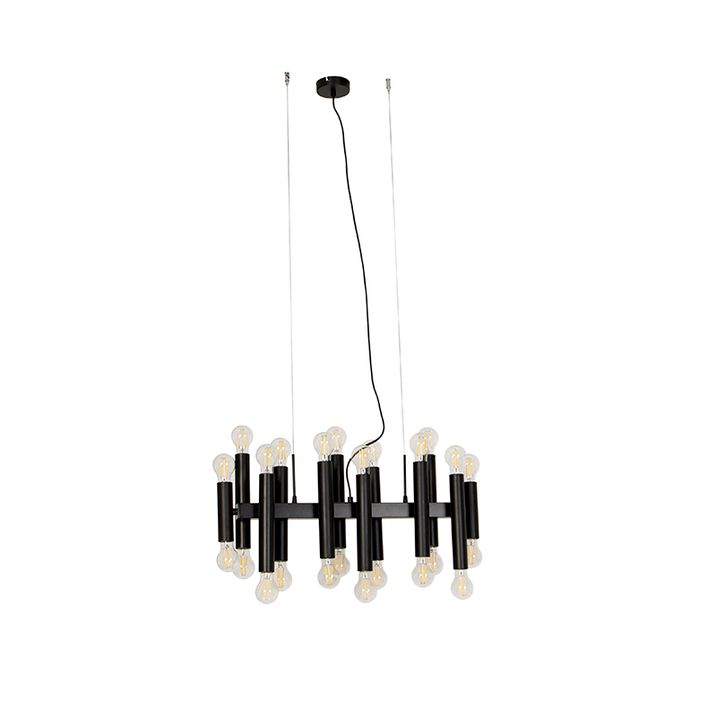 Art Deco Pendant Light Black 24-Lights - Tubi