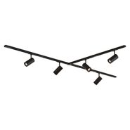 Sistema-di-illuminazione-a-binario-moderno-nero-con-5-faretti-con-LED-1-fase---Iconic-Zoom