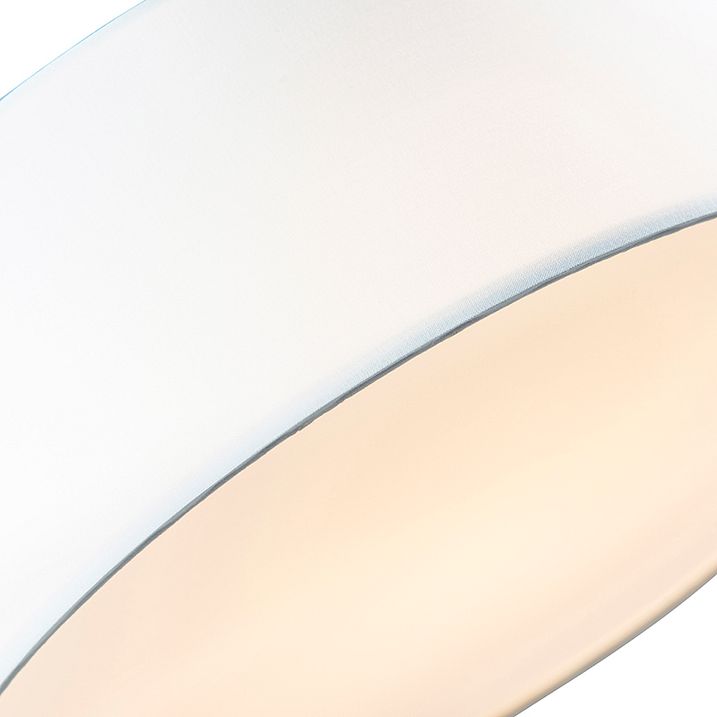 Stropní lampa bílá 30 cm včetně LED - Drum LED