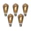5er-Set-E27-Dimmbare-LED-Glühbirnen-ST64-Rauchglas-5W-450-lm-2700K