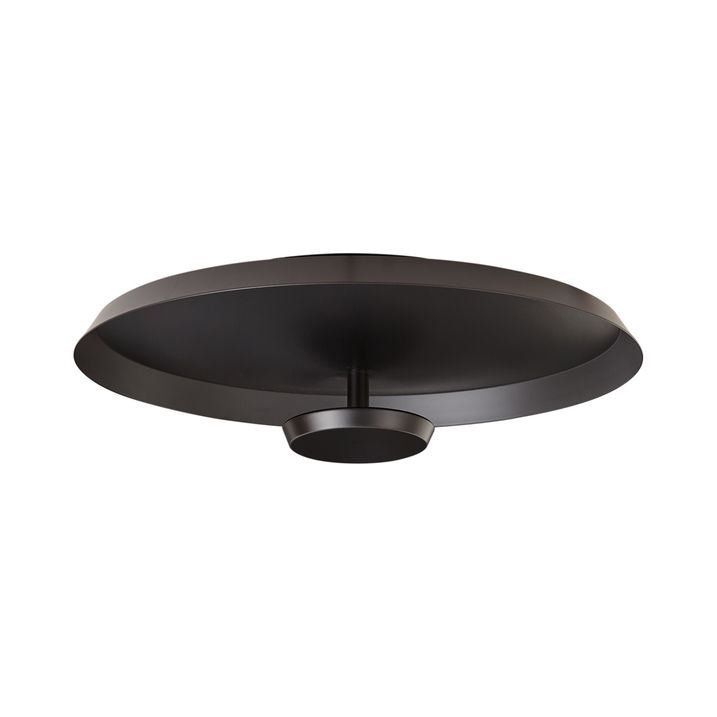Nowoczesna lampa sufitowa matowa czarna z LED z 3-stopniową regulacją ściemniania - Sombra