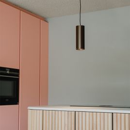 Lampada a sospensione di design bronzo scuro - Tubo
